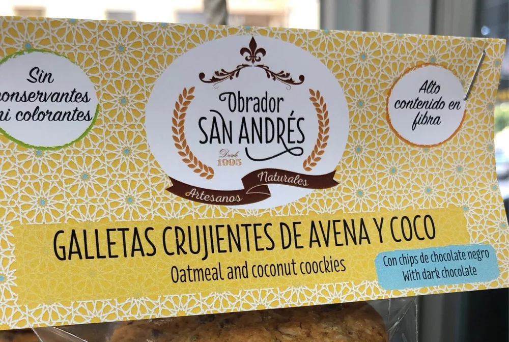 Galletas crujientes avena y coco