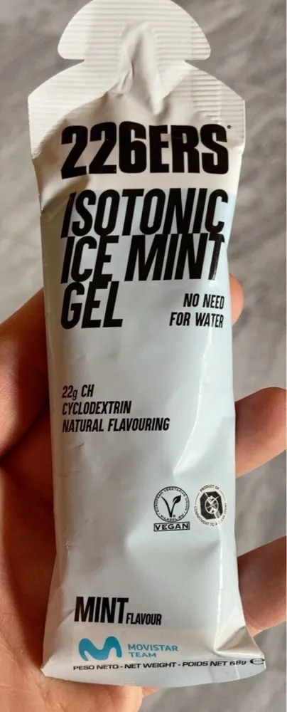 Isotonic ice mint gel