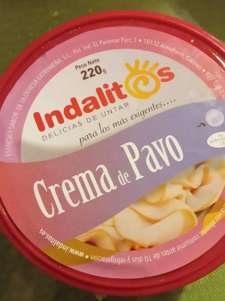 Crema de pavo
