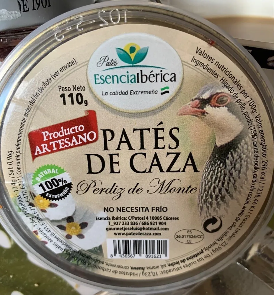 Patés de caza
