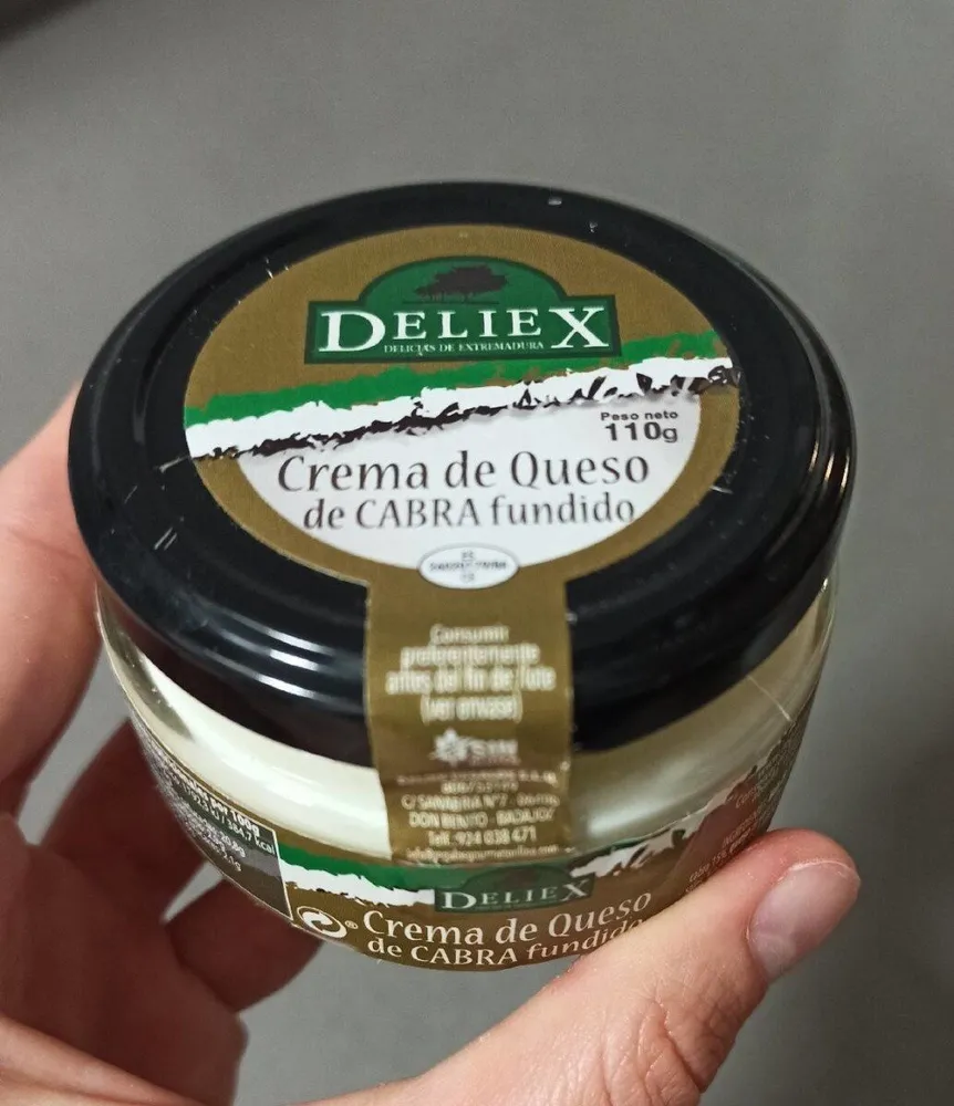 Crema de queso de cabra fundido