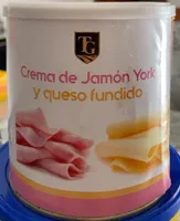 Crema de Jamon York y queso fundido