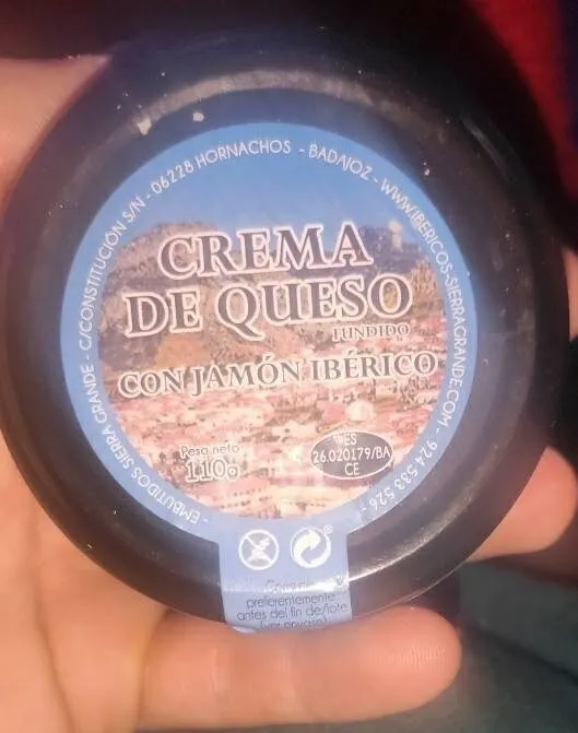 Crema de queso con sabo iberico