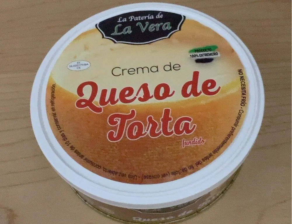 Crema de queso de torta