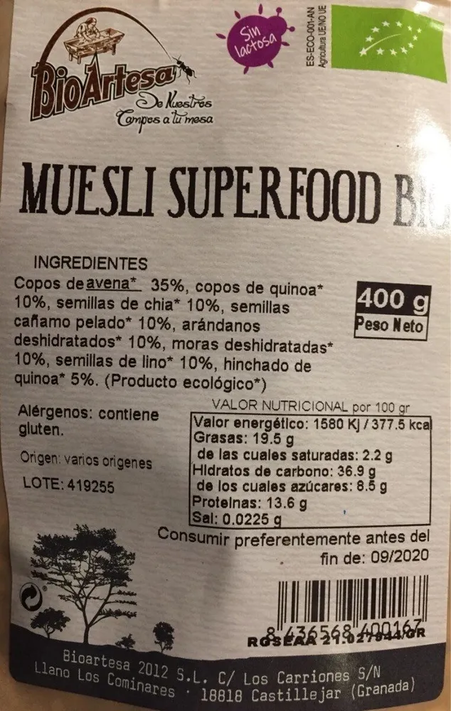 Muesli Superfood Bio