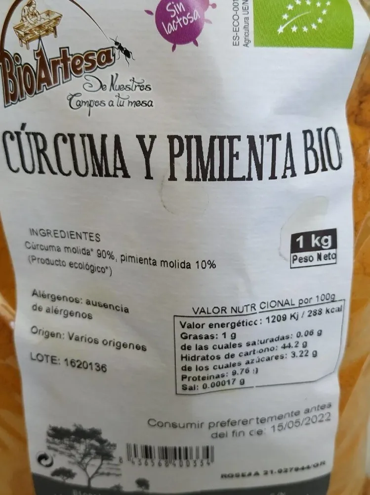 Cúrcuma y pimienta