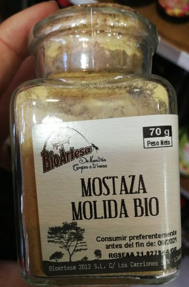 Mostaza molida bio