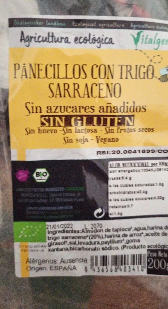 Panecillos con trigo sarraceno