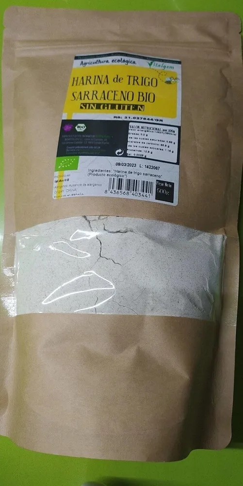 Harina de trigo de sarraceno bio sin gluten