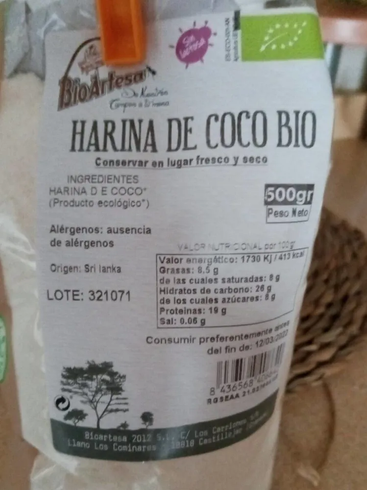 Harina de coco