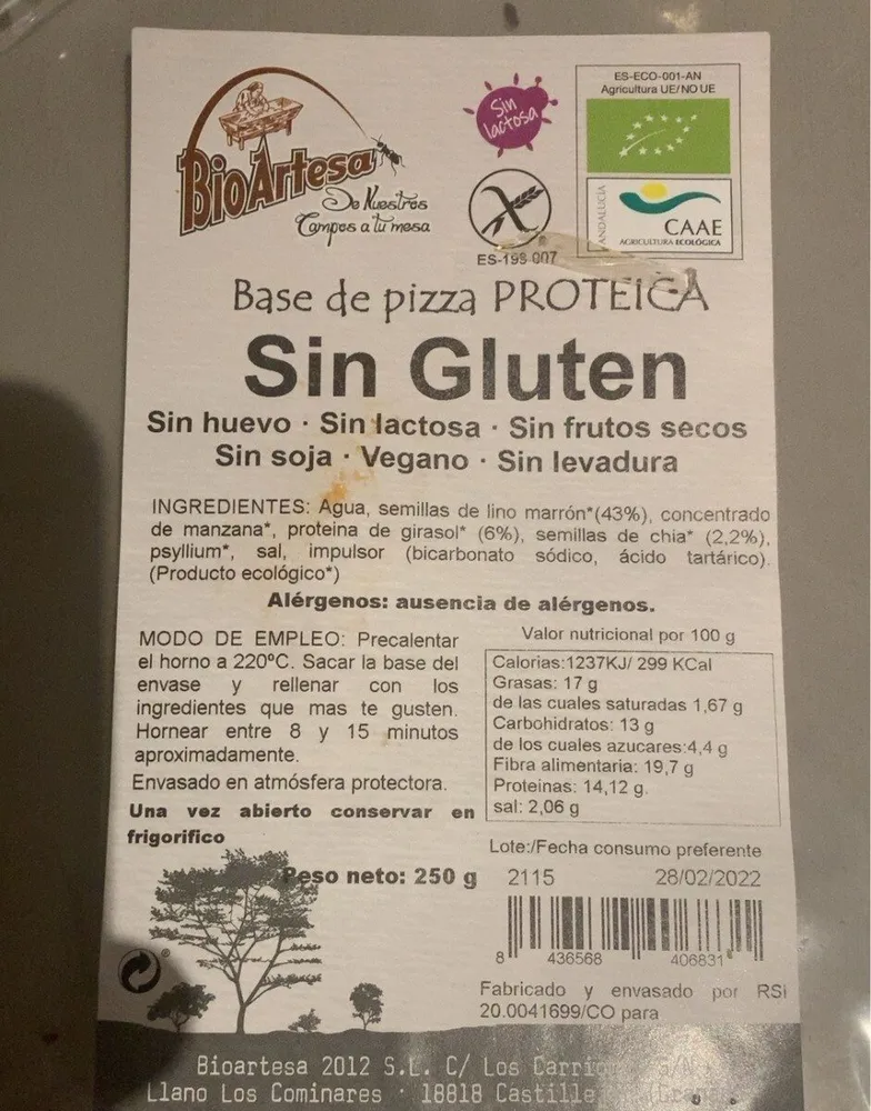Base de pizza