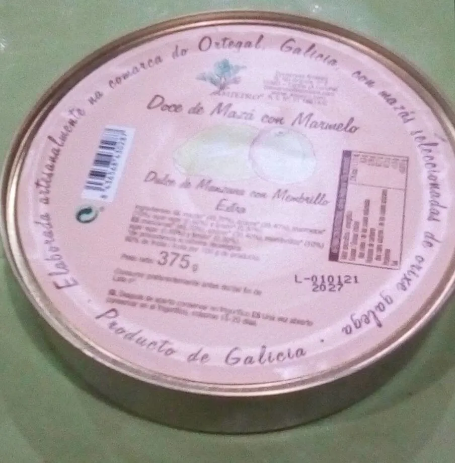 Doce de mazá con marmelo