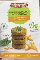 Mini-Hamburguesa con espinacas y zanahoria