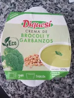 Crema ecológica de brócoli y garbanzos