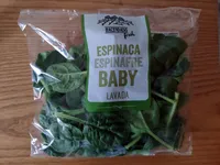 Espinaca baby lavada
