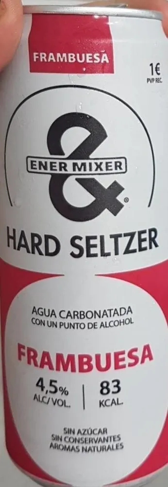 Agua carbonatada con un punto de alcohol