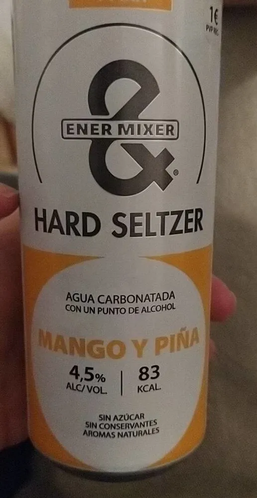 Hard seltzer mango y piña