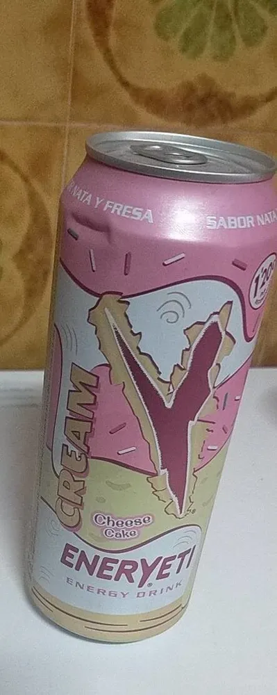 Energy Drink Cream Cheesecake (Sabor Nata y Fresa)