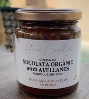 Crema de chocolate organico con avellanas