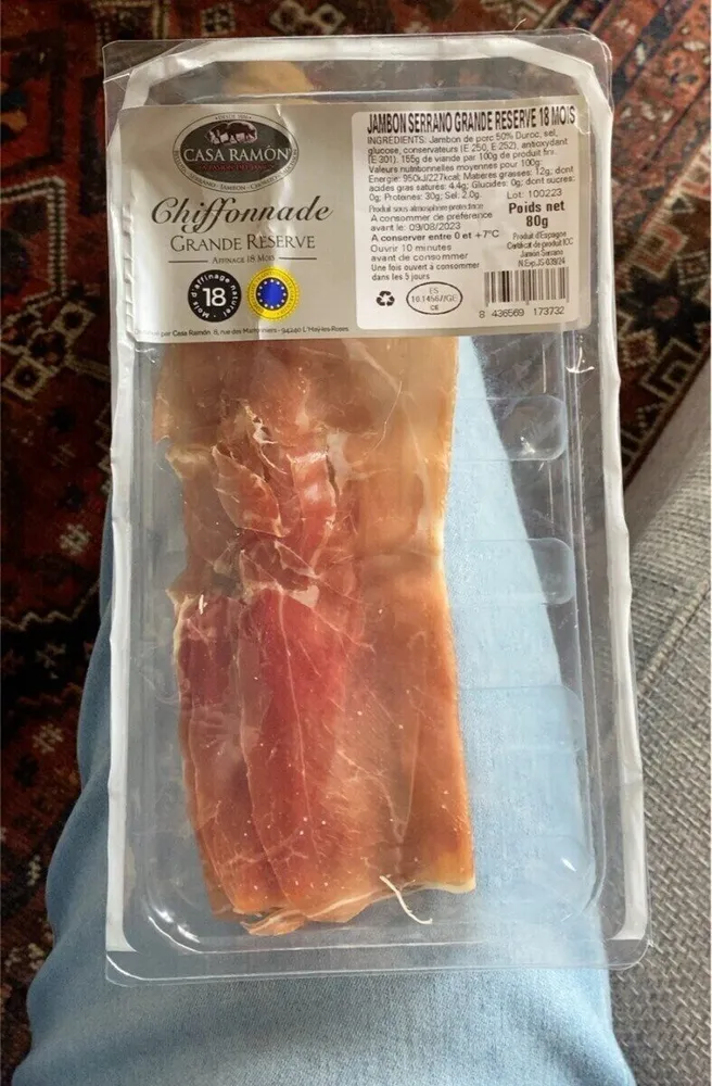Jambon Serrano Grande Reserve 18 mois