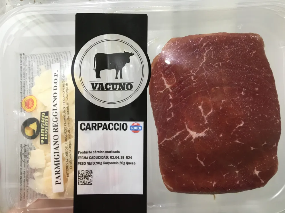 Carpaccio de vacuno
