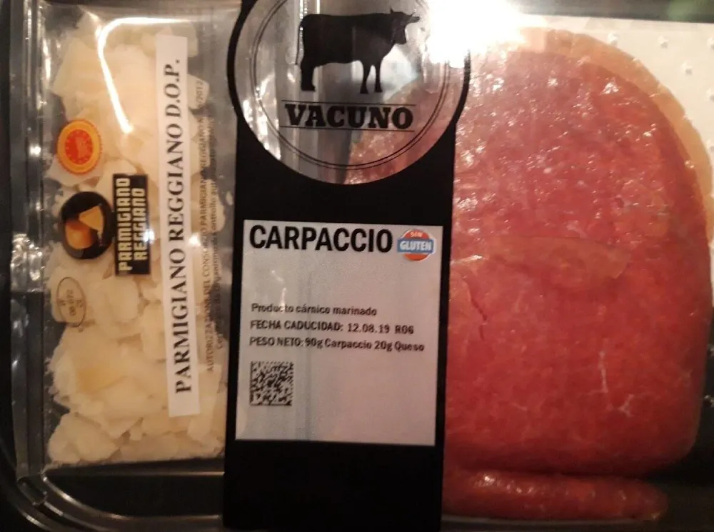 Carpacio de vacuno