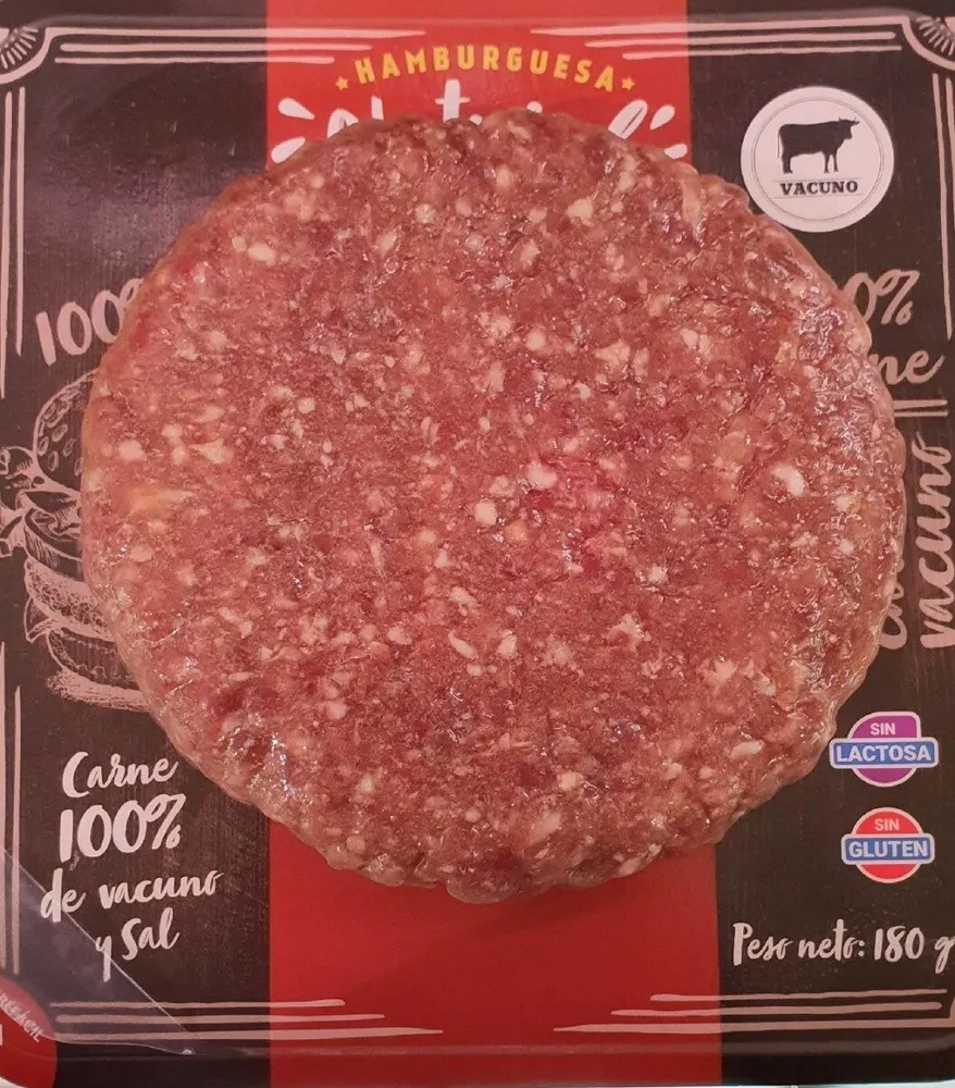Hamburguesa natural de vacuno