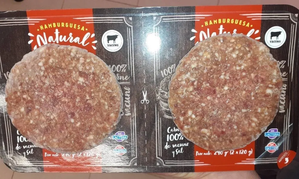 Hamburguesas de vacuno congeladas