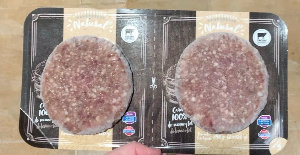 Hamburguesa natural de vacuno