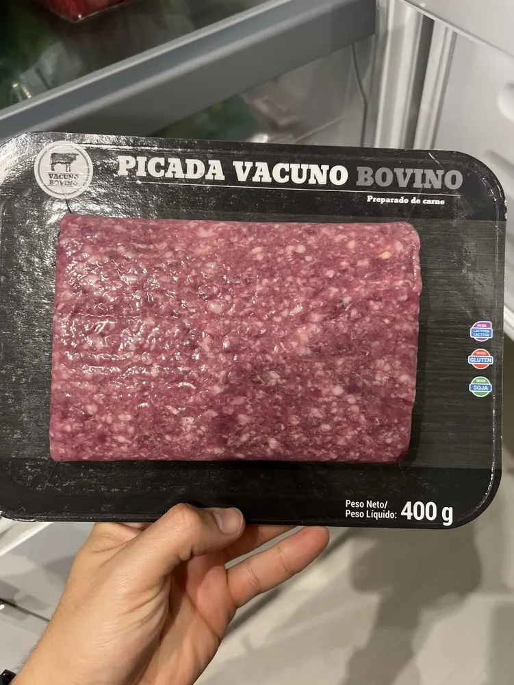 Preparado de carne picada vacuno