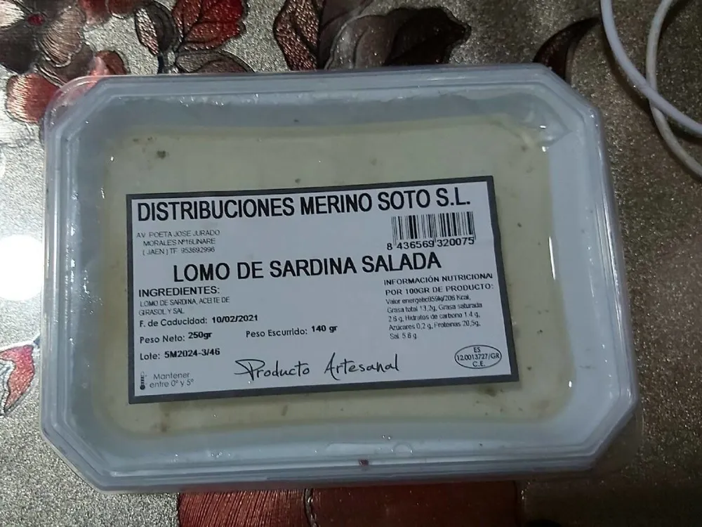 Lomo de sardina salada