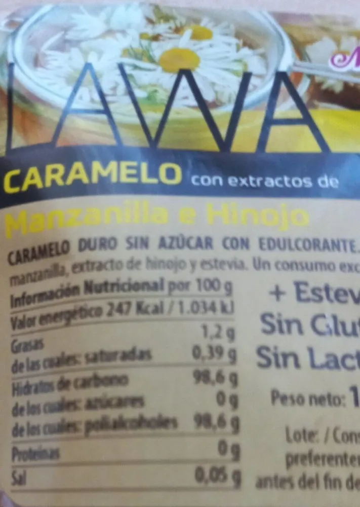 Caramelo manzanilla e hinojo