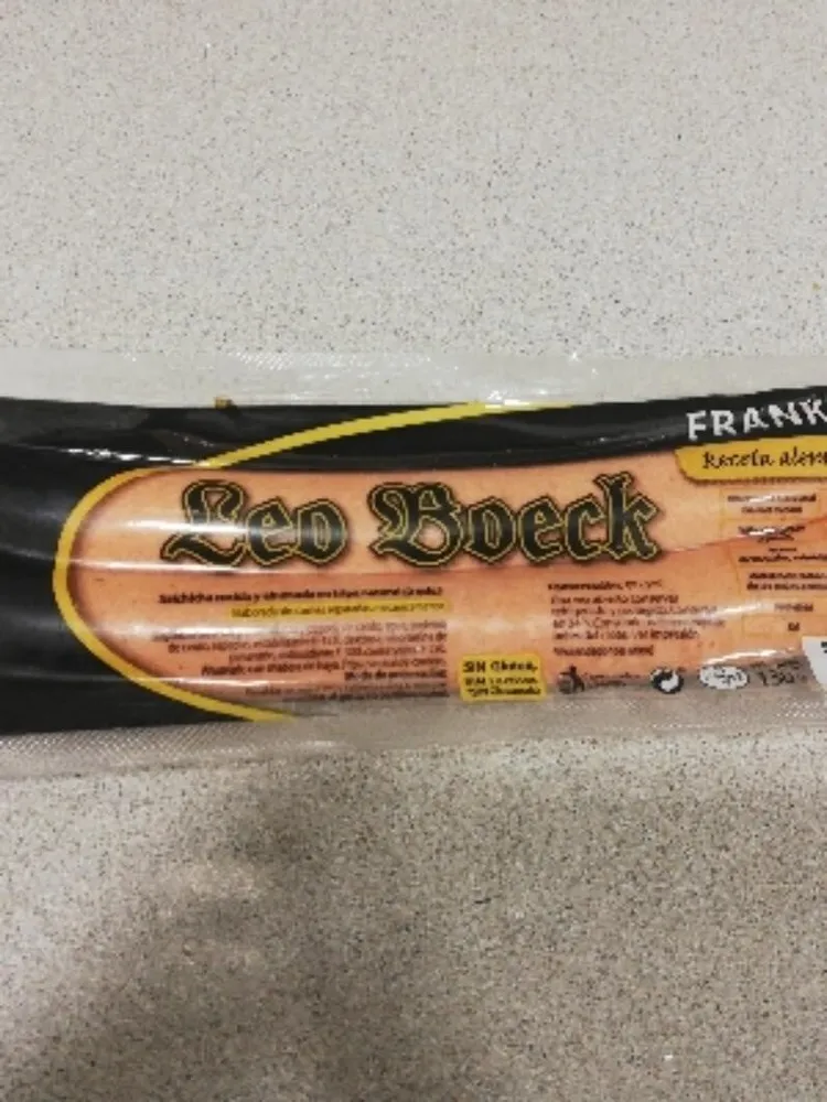 Salchichas frankfurt de cerdo cocidas tripa natural