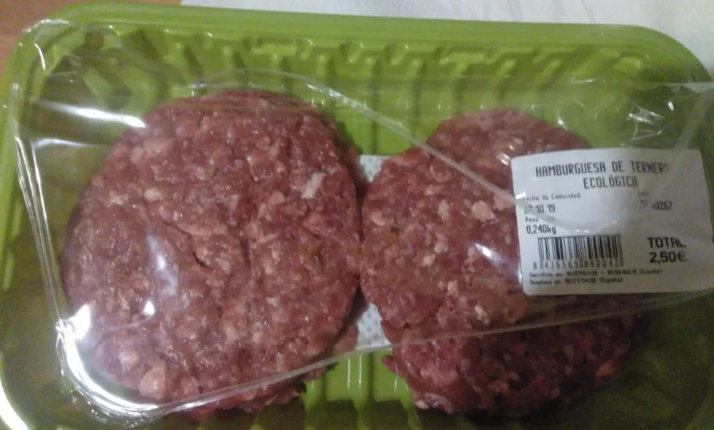 Hamburguesa de ternera ecológica
