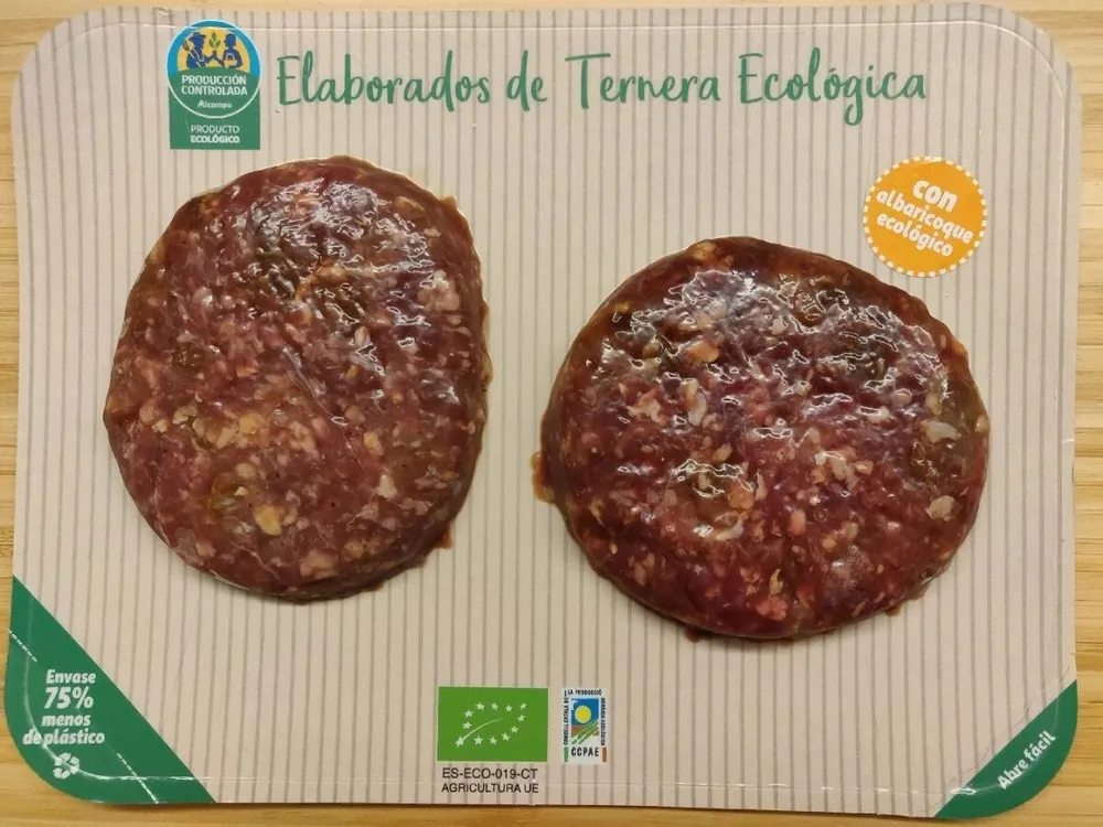 Hamburguesa de ternera con albaricoque eco