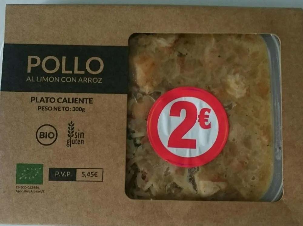 Pollo al limón con arroz