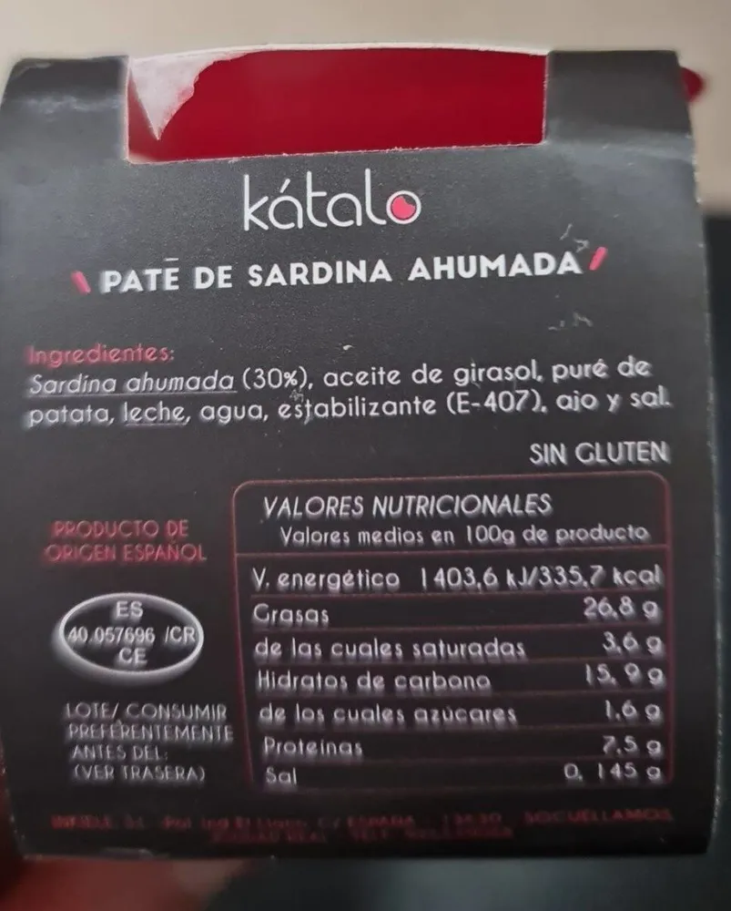 Paté sardina ahumada