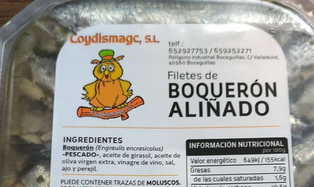 Filetes de Boquerón Aliñado