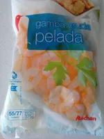 Gamba cruda pelada