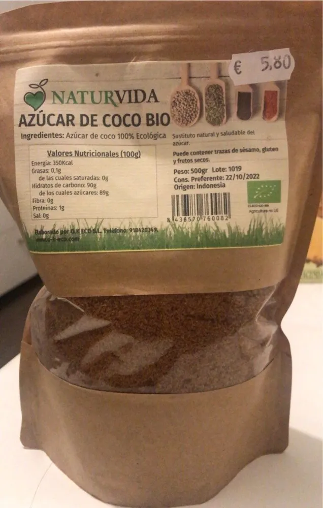 Azucar de coco bio