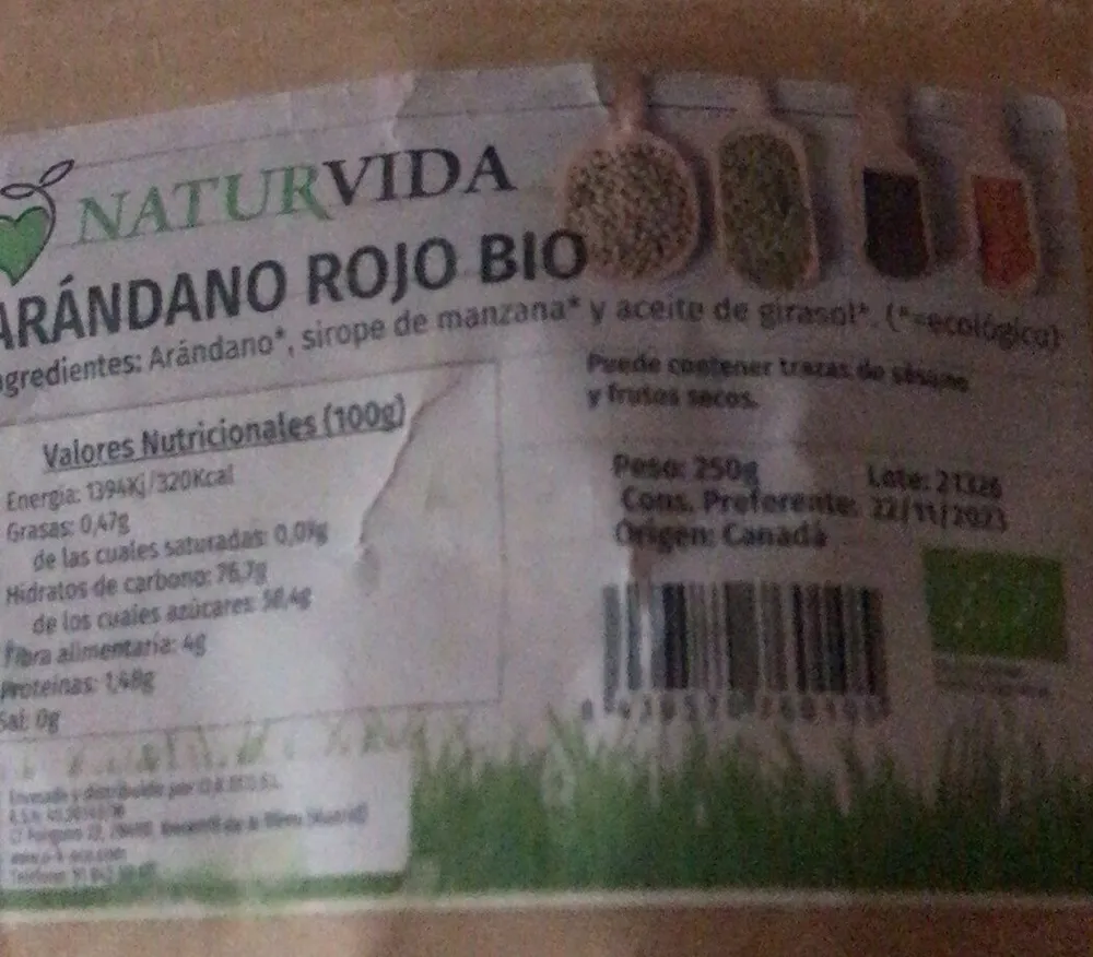 Arandano rojo
