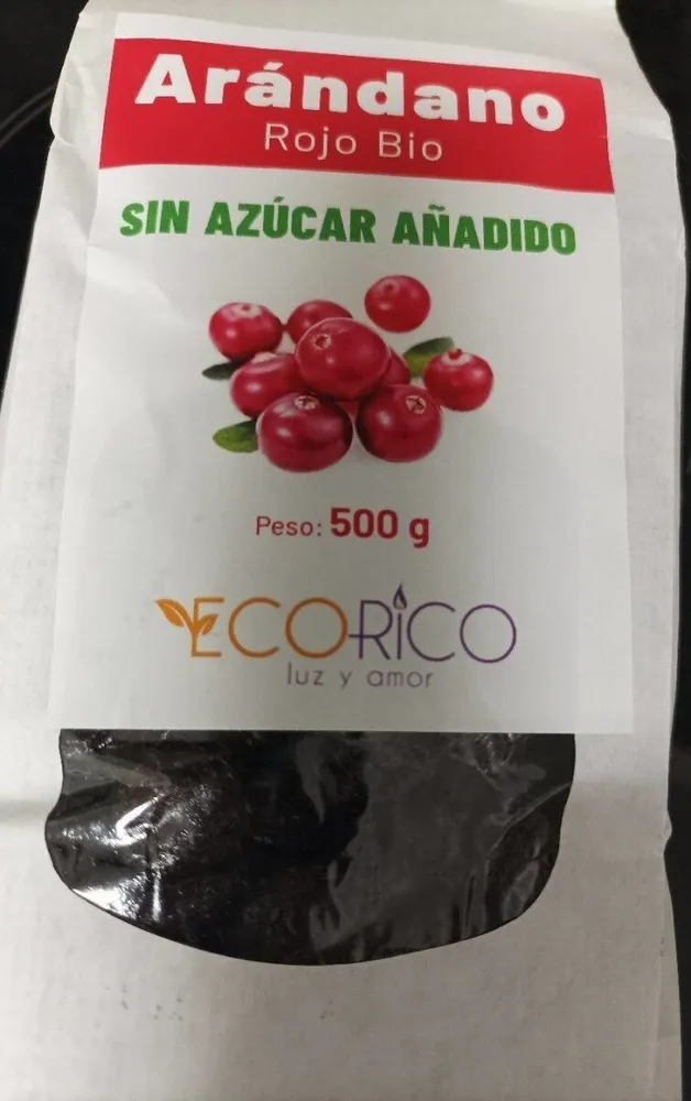 Arándano rojo bio sin azúcar añadido