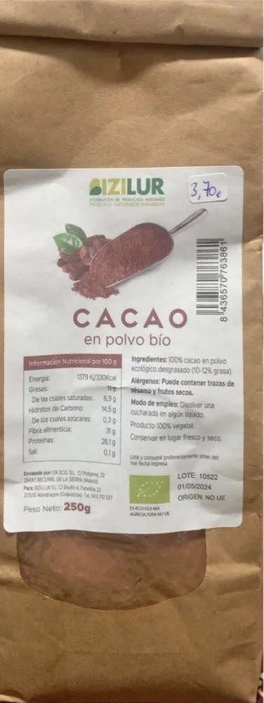 Cacao en polvo