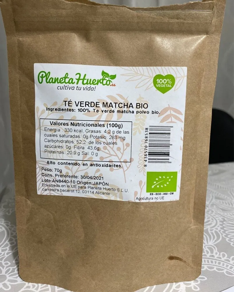 Te verde matcha bio