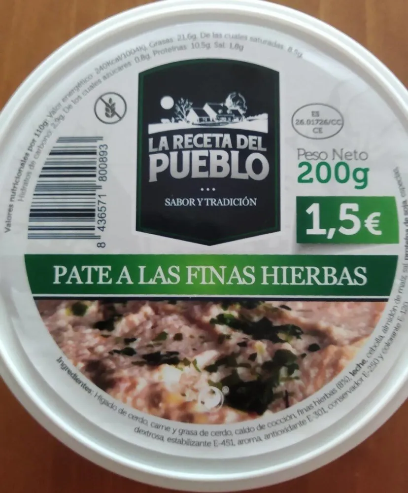 Paté a las Finas Hierbas