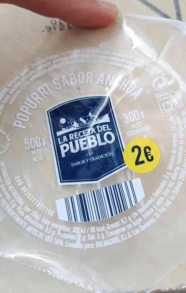 Popurrí sabor anchoa