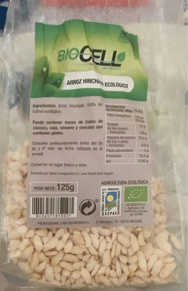 arroz hinchado ecologico