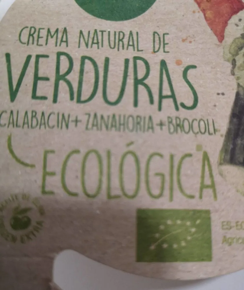 Crema Natural de Verduras