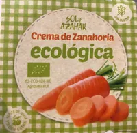 Crema de zanahoria ecológica tarrina 250 g