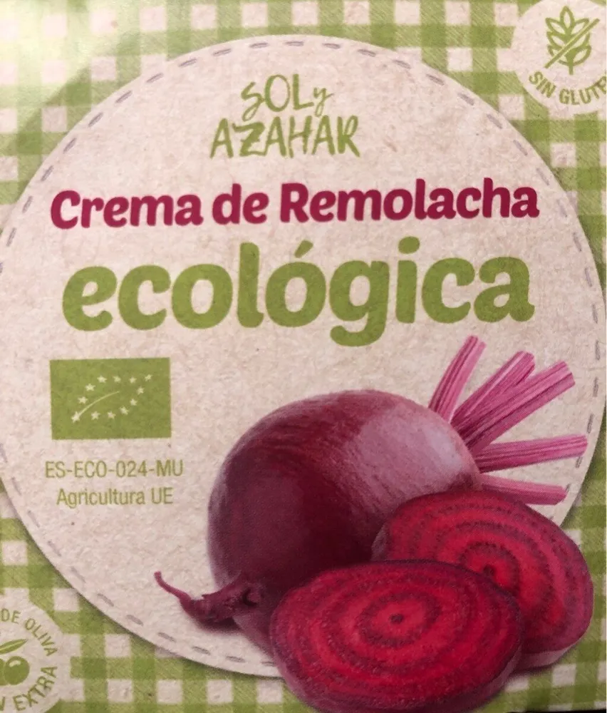 Crema de remolacha ecológica tarrina 250 g